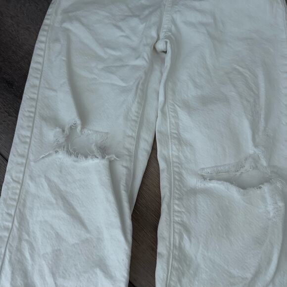 Zara Girls Size 9 White wide leg Jeans - Picture 7 of 8